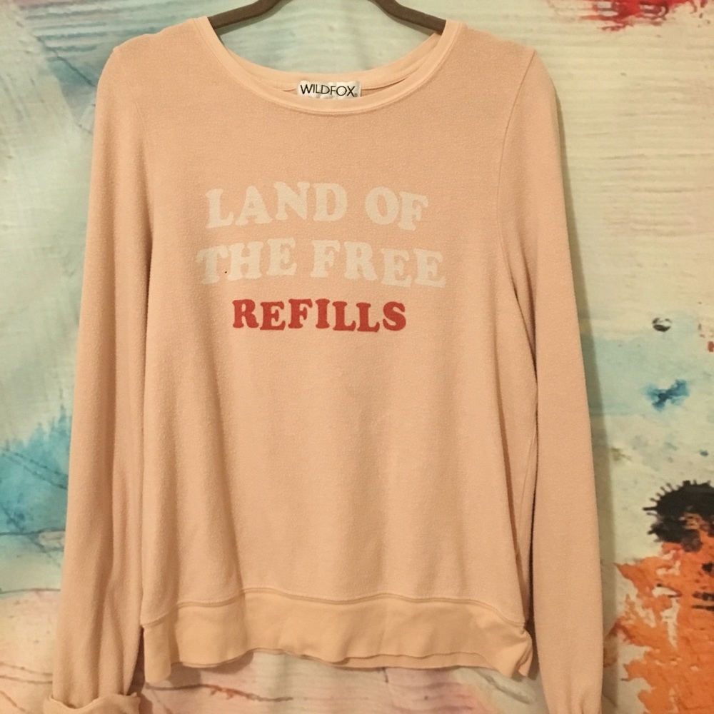 Wildfox “Land of the Free Refills” Sweatshirt